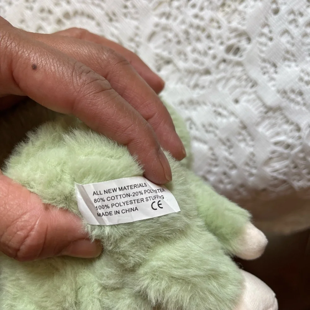 Labubu Green Plush 10 inch doll and with suction cup